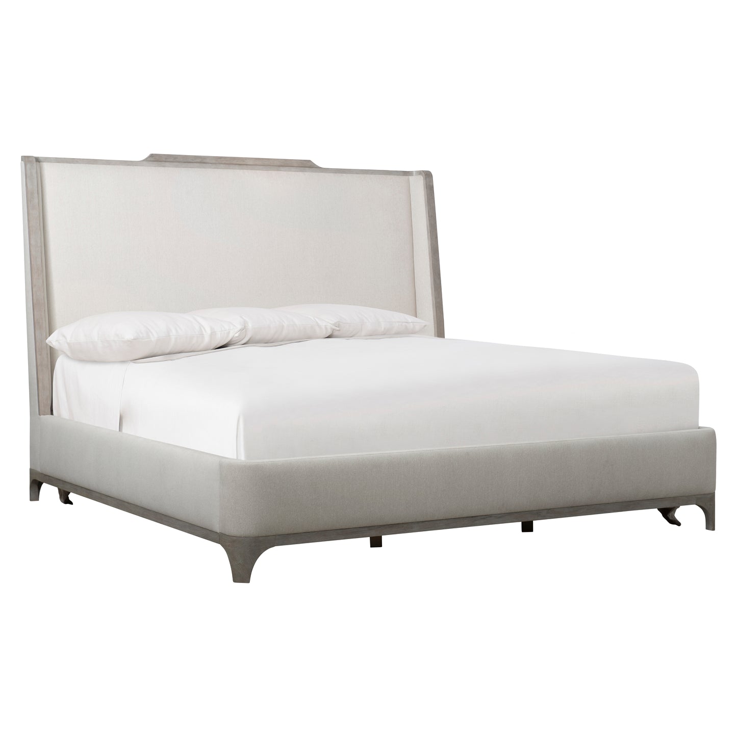 Albion King Upholstered Shelter Bed