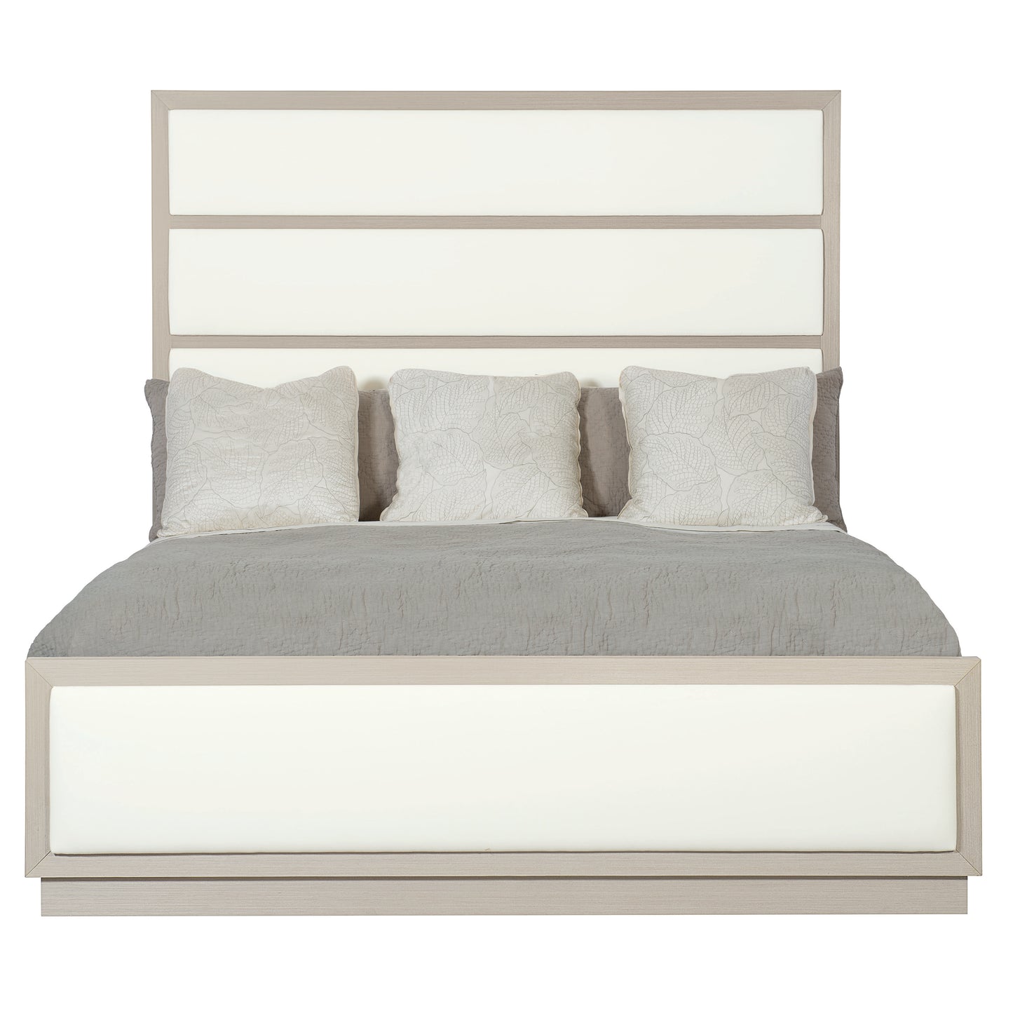 Axiom King Panel Bed with Inset Upholstered Panels